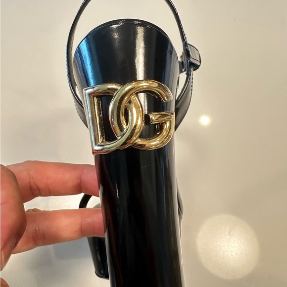 Dolce & Gabanna POLISHED CALFSKIN PLATFORM WOMEN SANDALS 38EU - Picture 11 of 13